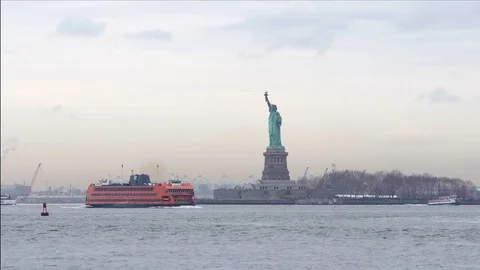 Statue of Liberty Stock Footage 83712122