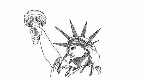 Statue of liberty Video stock 101390145
