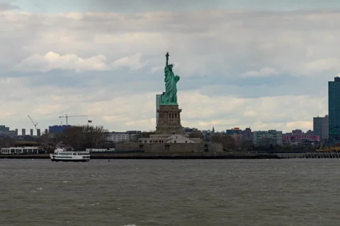 Statue of LIberty Harborview Stock Footage 193868367