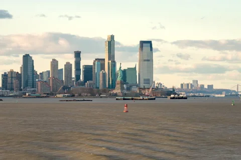 Statue of Liberty Hyperlapse (3 of 3) Stock Footage 185149737