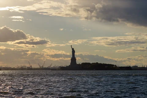 Statue of Liberty Hyperlapse Stock Footage 288634500