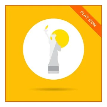 Statue of Liberty icon 스톡 일러스트