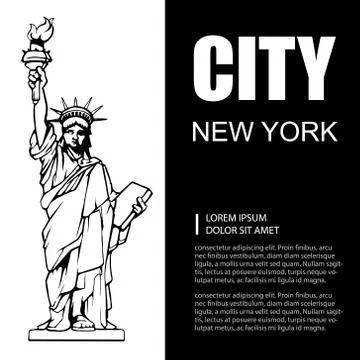 Statue of liberty Stock Illustration