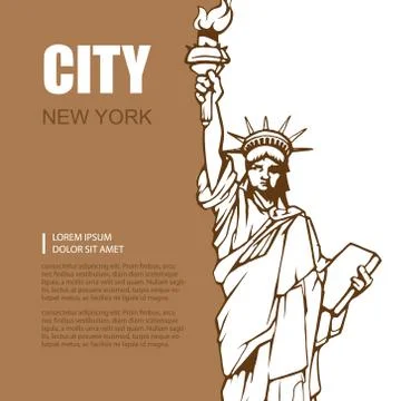 Statue of liberty Illustrazione stock