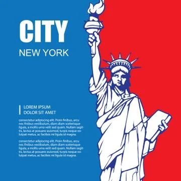 Statue of liberty Stock Illustration