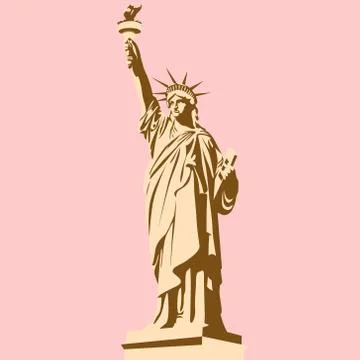 The Statue of Liberty Stock Illustration