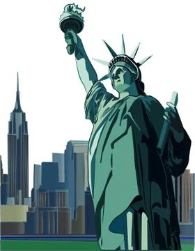 Statue of Liberty Stock Illustration