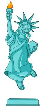 Statue of liberty Stock Illustration