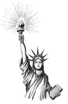 Statue of Liberty Illustrazione stock