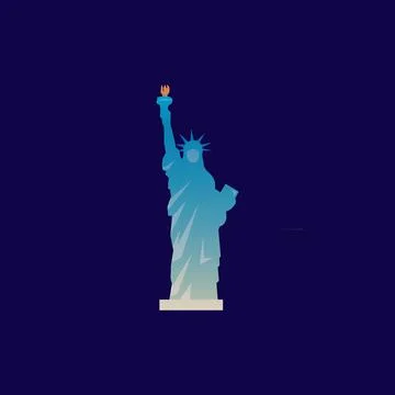 Statue of Liberty. Stock Illustration