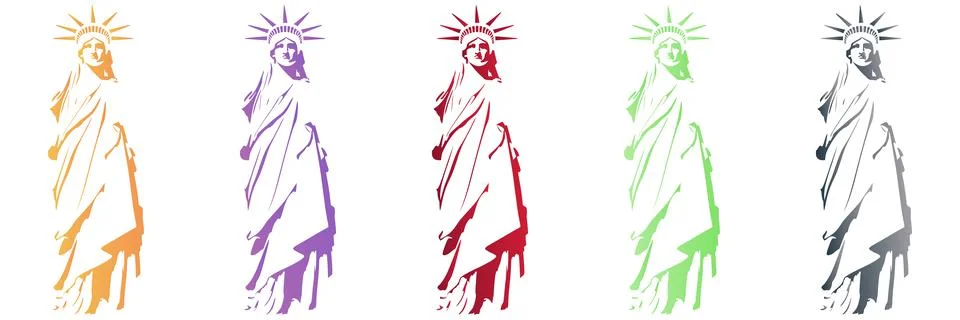 The Statue of Liberty Illustrazione stock