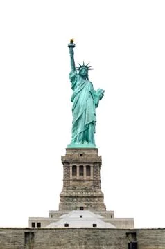 Statue of Liberty isolated Stock Photos