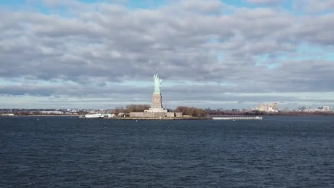 Statue of Liberty Jan 2 2021 Stock Footage 145993380
