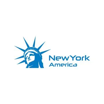Statue of Liberty logo design template. Liberty statue vector illustration Stock Illustration