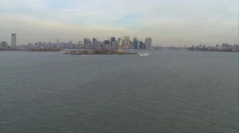 Statue of Liberty Manhattan Video stock 40500231