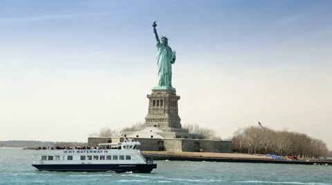 Statue of Liberty, New York Stock Footage 24382532