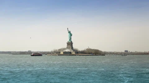 Statue of Liberty, New York Stock Footage 24383236