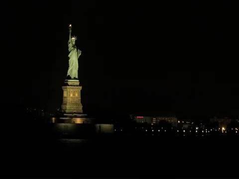 Statue of liberty in new york Stock Footage 79752154
