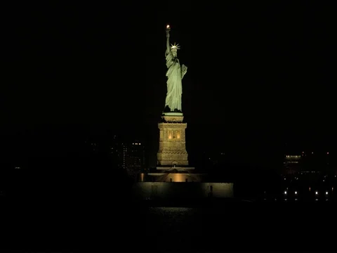 Statue of liberty in new york Stock Footage 79752181