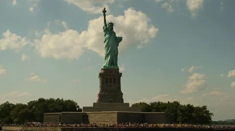 Statue Of Liberty in NYC Video stock 10005154