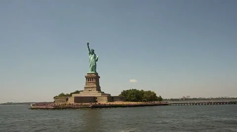 Statue Of Liberty in NYC Video stock 10892300
