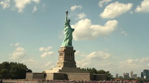 Statue Of Liberty in NYC Stock Footage 10892333