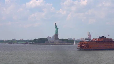 Statue of Liberty NYC 库存影片 113064257