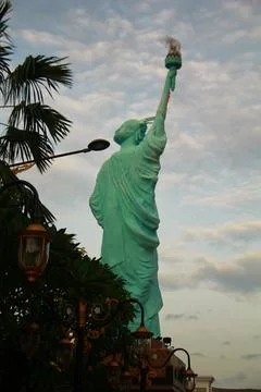 Statue of Liberty Replica Back View Stock-Fotos