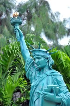 Statue of liberty replica Stockfoto's