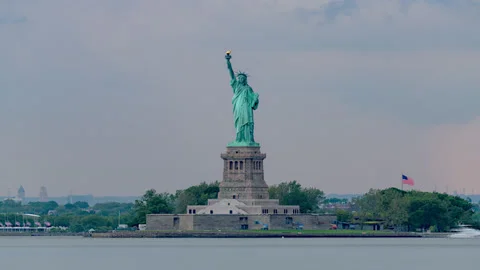 Statue of Liberty Short Timelapse Stock Footage 156271453