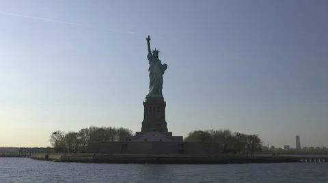 Statue of Liberty at Sundown Stock Footage 62783860