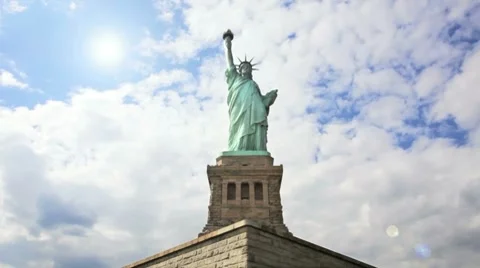 Statue of Liberty, Time Lapse Stock-Footage 8826969