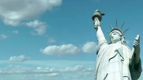Statue of Liberty Time Lapse Stock Footage 8917459