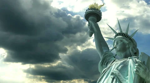 Statue of Liberty time lapse Stock Footage 67617602