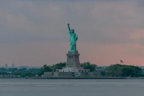 Statue of Liberty Timelapse (2 of 3) Stock Footage 156270410