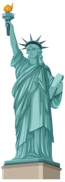 Statue of Liberty Vector Illustration 스톡 일러스트
