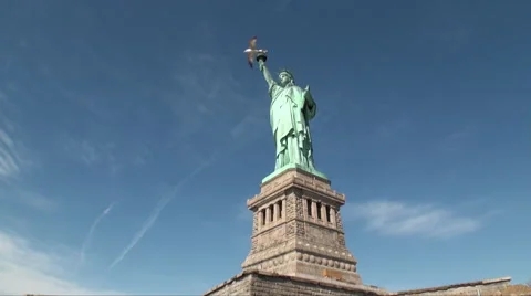 Statue of Liberty Zoom In Stock Footage 60931452