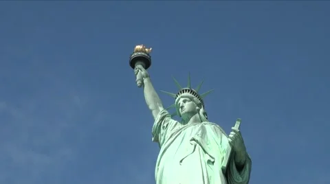 Statue of Liberty Zoom In Stock Footage 60933380