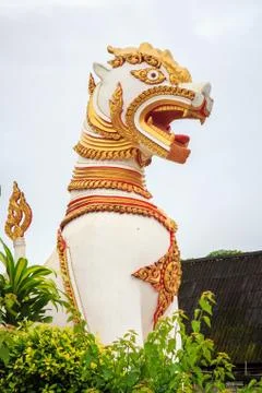 Statue of lion. Stock Photos