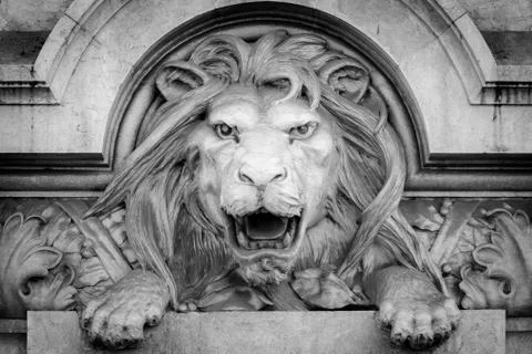 Statue of a lion Stock Photos