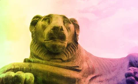 Statue of a lion Stock Photos