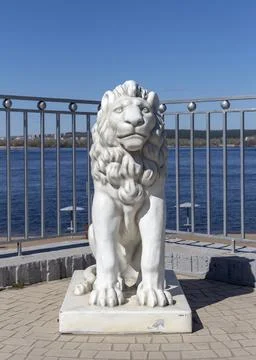 Statue of a lion Stock Photos