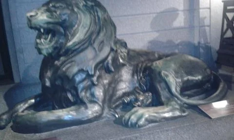Statue of lion Stock Photos