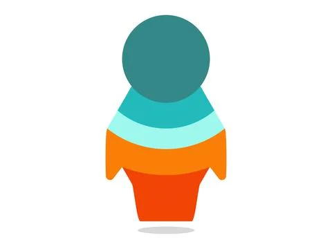 Statue logo vector design, colorful statue icon, emblem, vector illustrator 스톡 일러스트