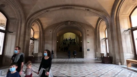 Statue In The Louvre Museum In Paris Stock Footage 238630994