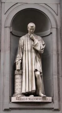 Statue of Machiavelli Stock Photos