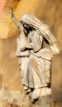 The statue of the Madonna Stock Photos