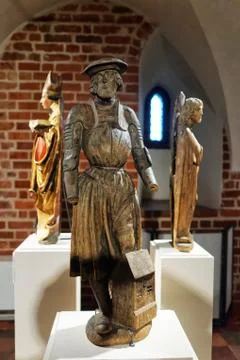 Statue at Malbork Castle Stock Photos