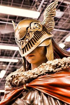 Statue of Malenia from Elden Ring in Links Umeda, Osaka. 스톡 사진