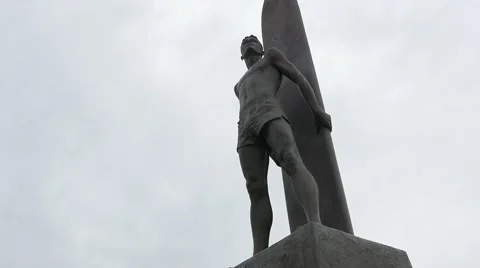 Statue of a man Stock Footage 64228184